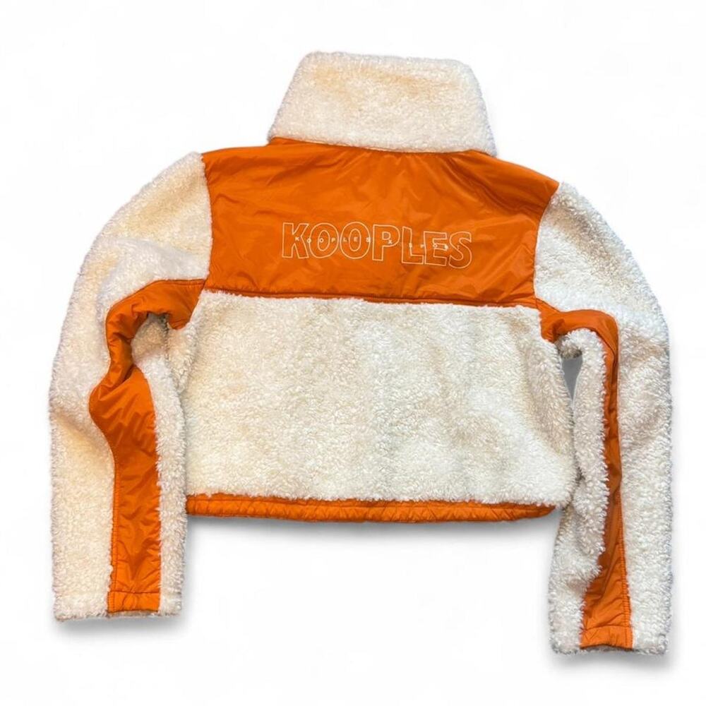 NEW The Kooples x SPORT RARE Activewear Cropped Teddy Zip-Up Fleece — L/XL - Picture 3 of 8